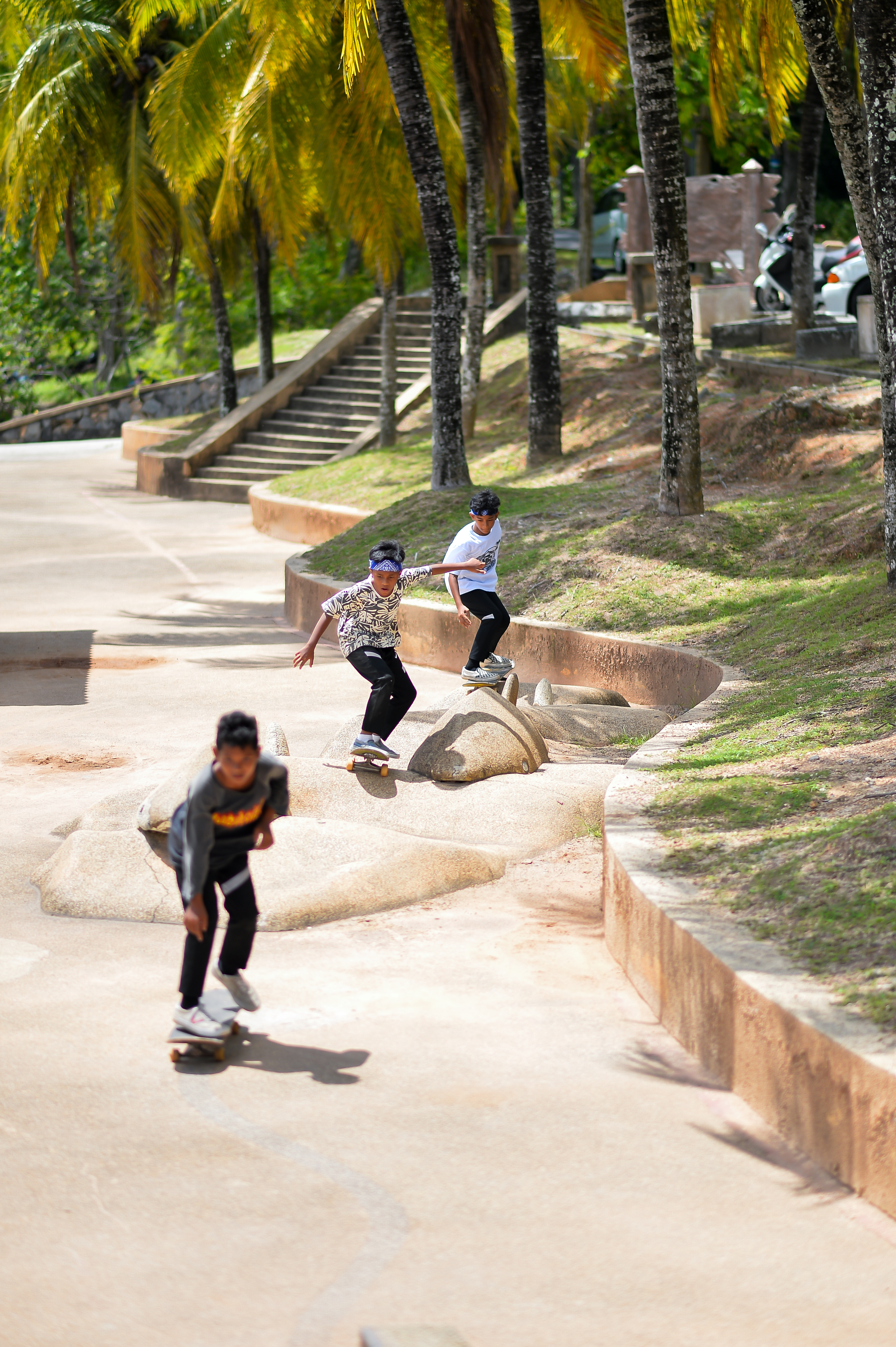 Skateboarding in the city
